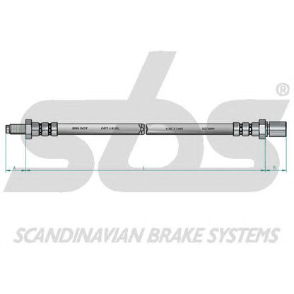 Zdjęcie Przewód hamulcowy elastyczny sbs 13308545106