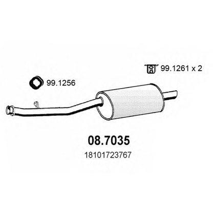 Photo End Silencer ASSO 087035