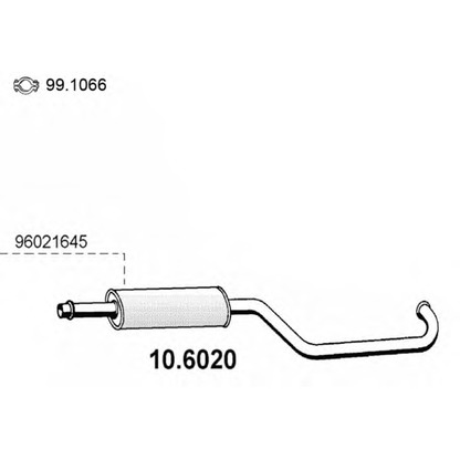 Foto Vorschalldämpfer ASSO 106020