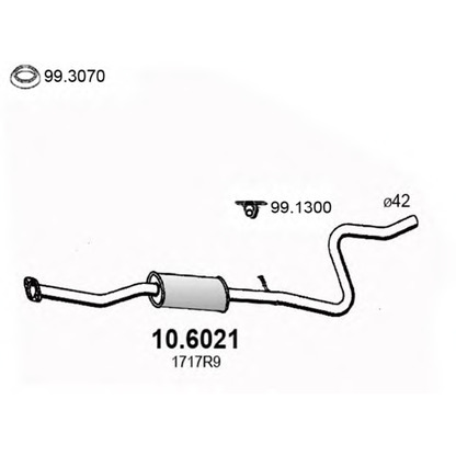 Photo Middle Silencer ASSO 106021