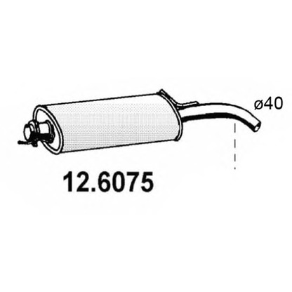 Zdjęcie Tłumik końcowy ASSO 126075