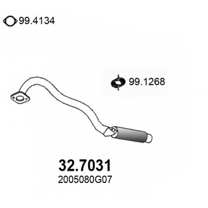 Zdjęcie Rura wydechowa ASSO 327031