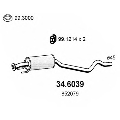 Photo Front Silencer ASSO 346039