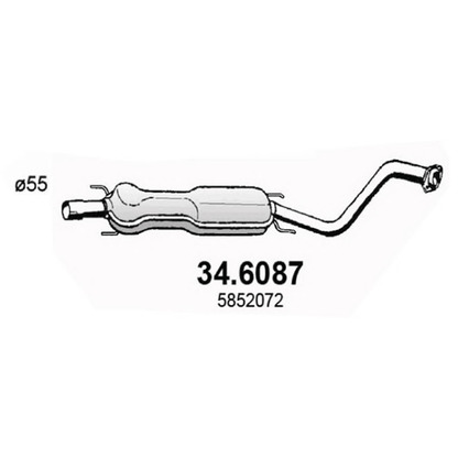 Zdjęcie Tłumik srodkowy ASSO 346087