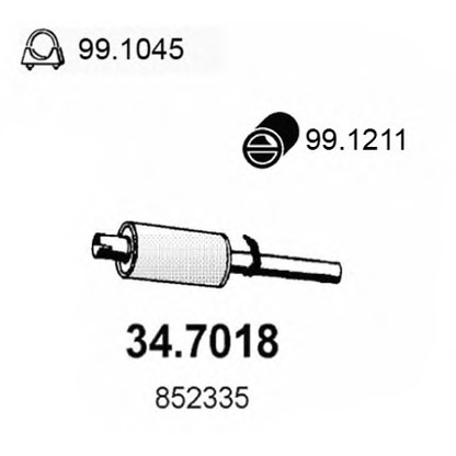 Photo End Silencer ASSO 347018