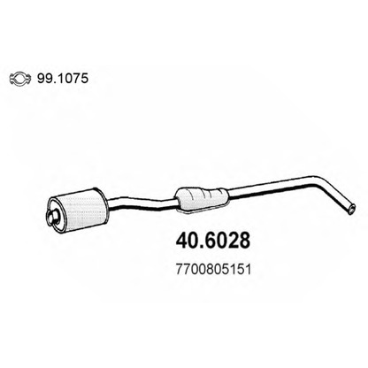 Foto Mittelschalldämpfer ASSO 406028