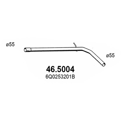 Foto Tubo gas scarico ASSO 465004