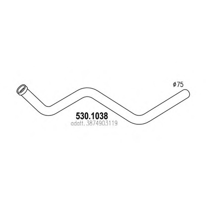 Photo Exhaust Pipe ASSO 5301038