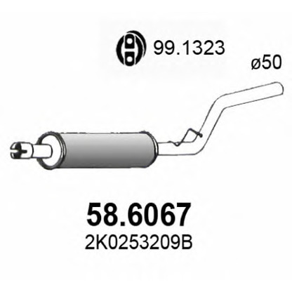 Photo Middle Silencer ASSO 586067