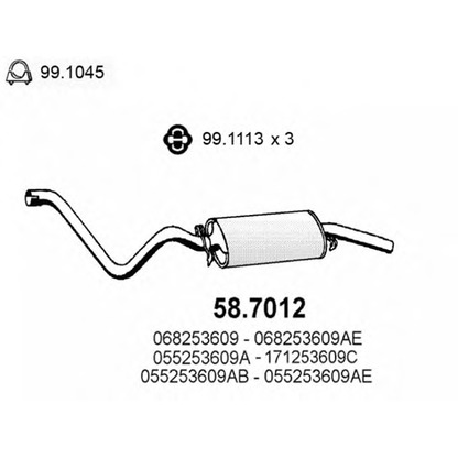 Foto Endschalldämpfer ASSO 587012