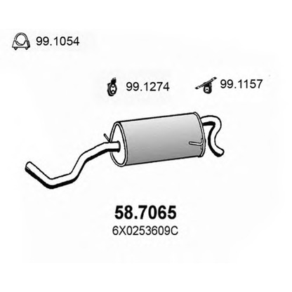 Photo Silencieux arrière ASSO 587065