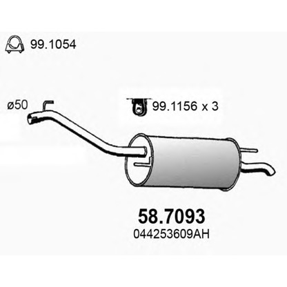 Photo Silencieux arrière ASSO 587093