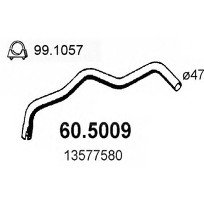 Zdjęcie Rura wydechowa ASSO 605009