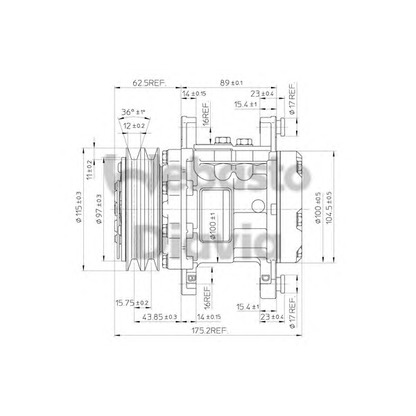 Photo Compressor, air conditioning WEBASTO 62015116A