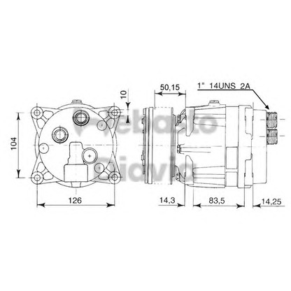 Photo Compressor, air conditioning WEBASTO 62085015121B