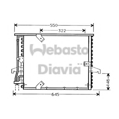 Photo Condenser, air conditioning WEBASTO 82D0225016A