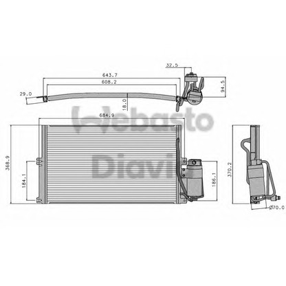 Foto Condensatore, Climatizzatore WEBASTO 82D0225050B