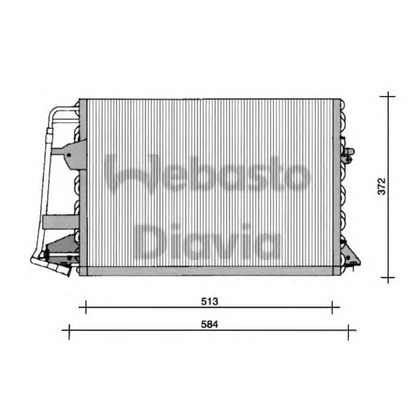 Photo Condenser, air conditioning WEBASTO 82D0225099A