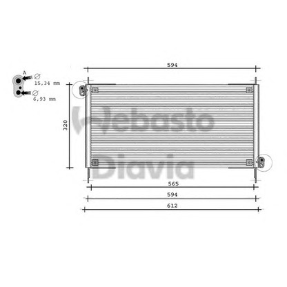 Foto Kondensator, Klimaanlage WEBASTO 82D0225109B