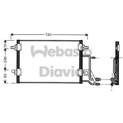 Фото Конденсатор, кондиционер WEBASTO 82D0225184A