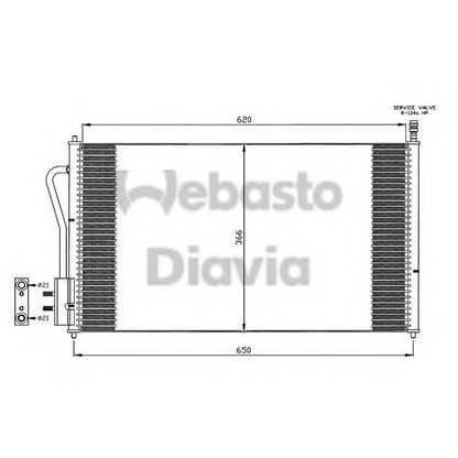 Foto Kondensator, Klimaanlage WEBASTO 82D0225218A