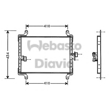 Photo Condenser, air conditioning WEBASTO 82D0225261A