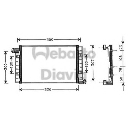 Фото Конденсатор, кондиционер WEBASTO 82D0225262A