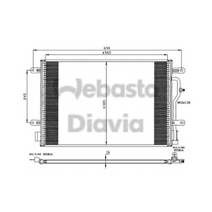 Photo Condenser, air conditioning WEBASTO 82D0225406A