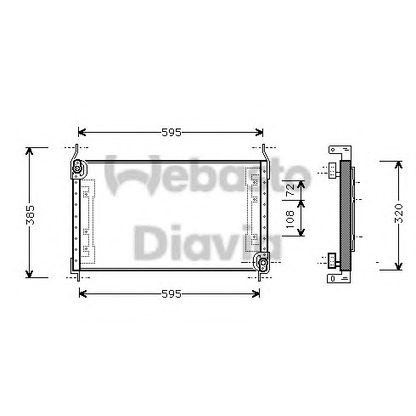 Foto Condensatore, Climatizzatore WEBASTO 82D0225457A