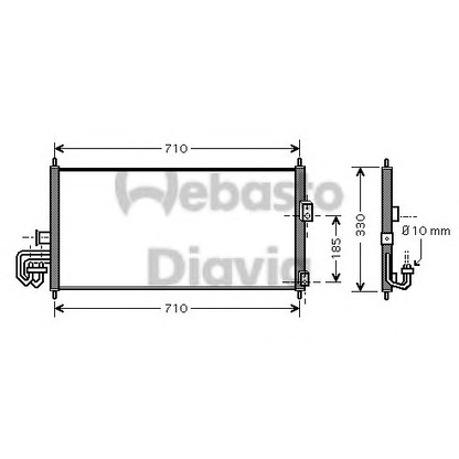 Foto Condensador, aire acondicionado WEBASTO 82D0225462A