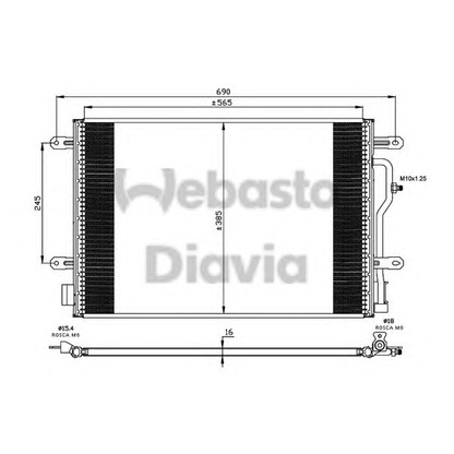 Foto Kondensator, Klimaanlage WEBASTO 82D0225505A