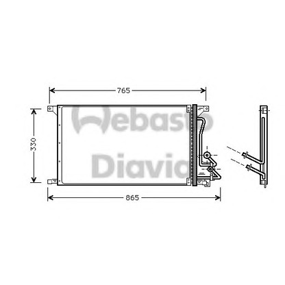 Foto Kondensator, Klimaanlage WEBASTO 82D0225506A