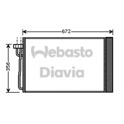 Photo Condenser, air conditioning WEBASTO 82D0225512A