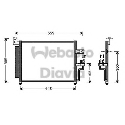 Фото Конденсатор, кондиционер WEBASTO 82D0225521A