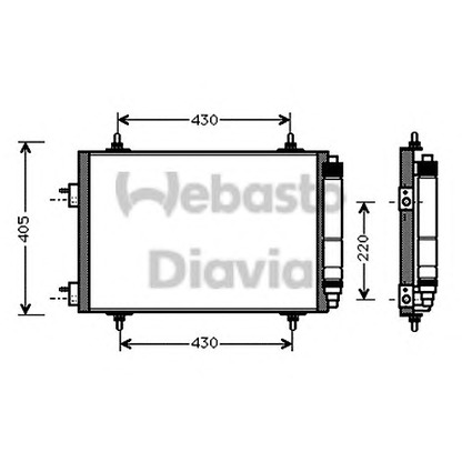 Foto Kondensator, Klimaanlage WEBASTO 82D0225536A