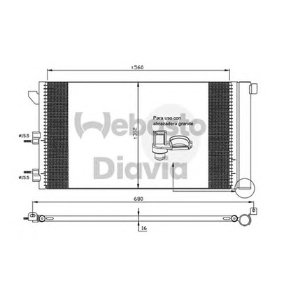 Foto Kondensator, Klimaanlage WEBASTO 82D0225554A