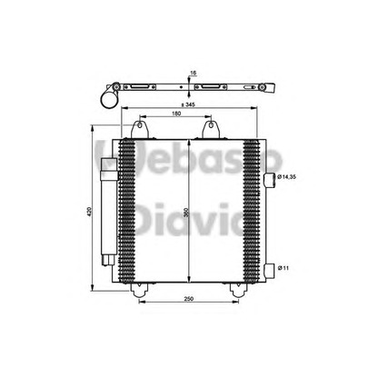 Photo Condenser, air conditioning WEBASTO 82D0225643A