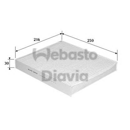 Photo Filter, interior air WEBASTO 82D0325111A