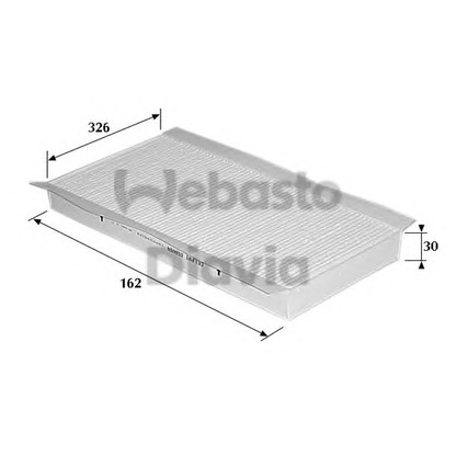 Photo Filter, interior air WEBASTO 82D0325122A