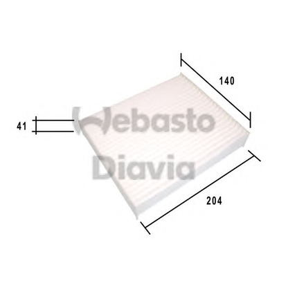 Photo Filter, interior air WEBASTO 82D0325185A