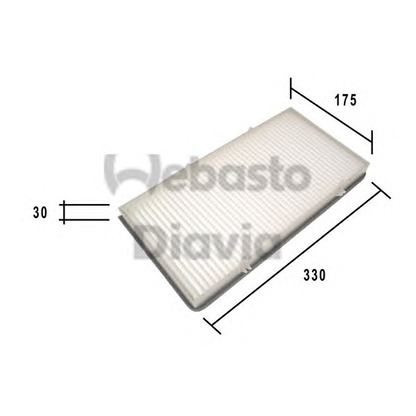 Photo Filter, interior air WEBASTO 82D0325193A