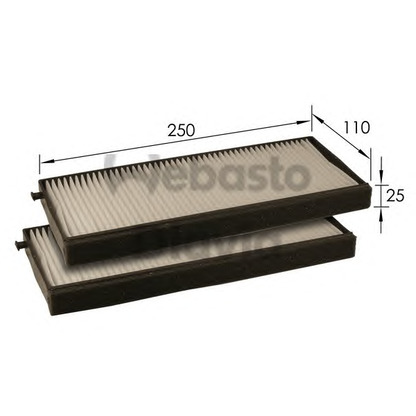 Photo Filter, interior air WEBASTO 82D0325203A