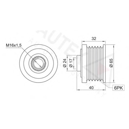 Foto Dispositivo ruota libera alternatore AUTEX 654339