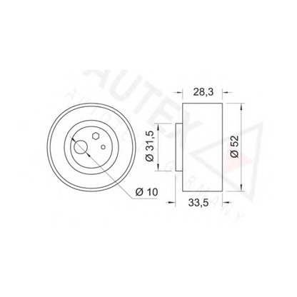 Foto Rullo tenditore, Cinghia dentata AUTEX 641837