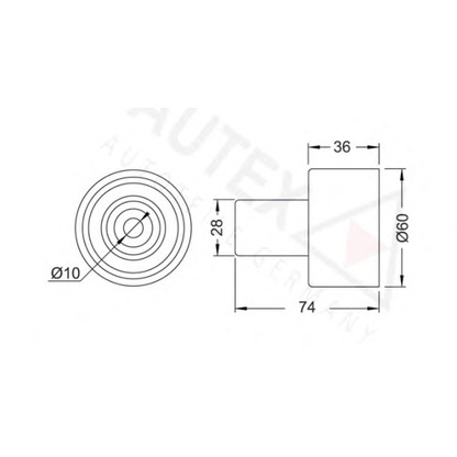 Foto Umlenk-/Führungsrolle, Zahnriemen AUTEX 651768