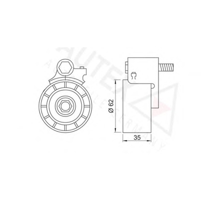 Foto Rullo tenditore, Cinghia dentata AUTEX 642005