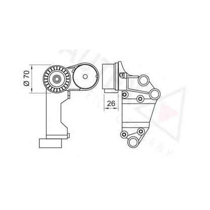 Foto Rullo tenditore, Cinghia Poly-V AUTEX 654270