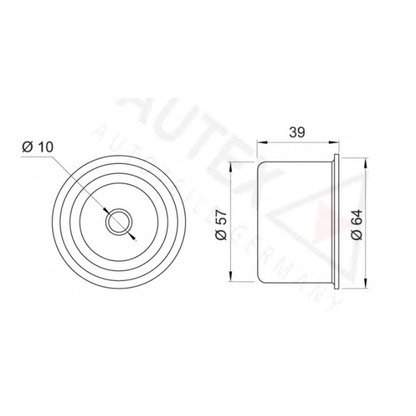 Foto Umlenk-/Führungsrolle, Zahnriemen AUTEX 651228