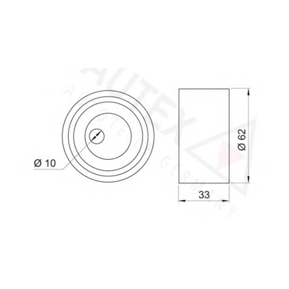 Foto Rullo tenditore, Cinghia dentata AUTEX 641402