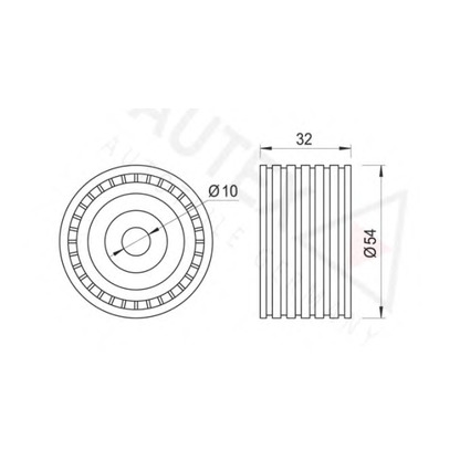 Foto Umlenk-/Führungsrolle, Zahnriemen AUTEX 651283